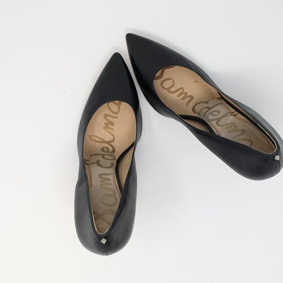 Sam Edelman Black Heels Pointed Toe Size 10.5 - Picture 7 of 10